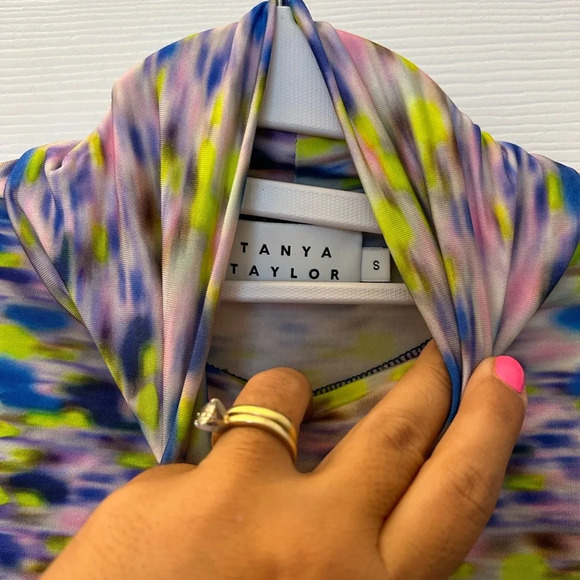 ! Tanya Taylor Adonica Jersey Turtleneck Top sz small - Picture 5 of 8